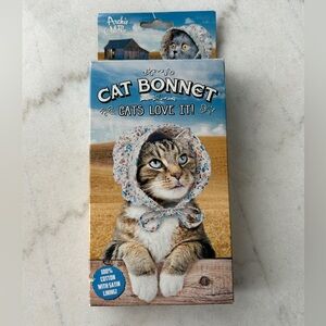 Archie McPhee Blue Floral Cat Bonnet